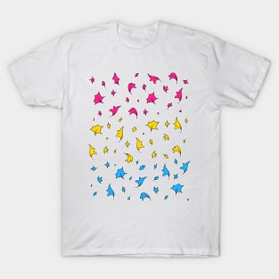 Heartstopper leaves - pan pride T-Shirt